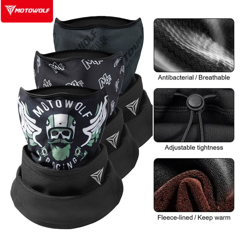 Motorcycle Gear For Winter - Motowolf شتاء دافئ بالاكلافا التكتيكية لركوب