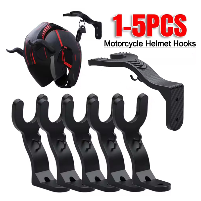 Motorcycle Gear Wall Mount - 1-5 قطعة دراجة نارية خوذة هوك