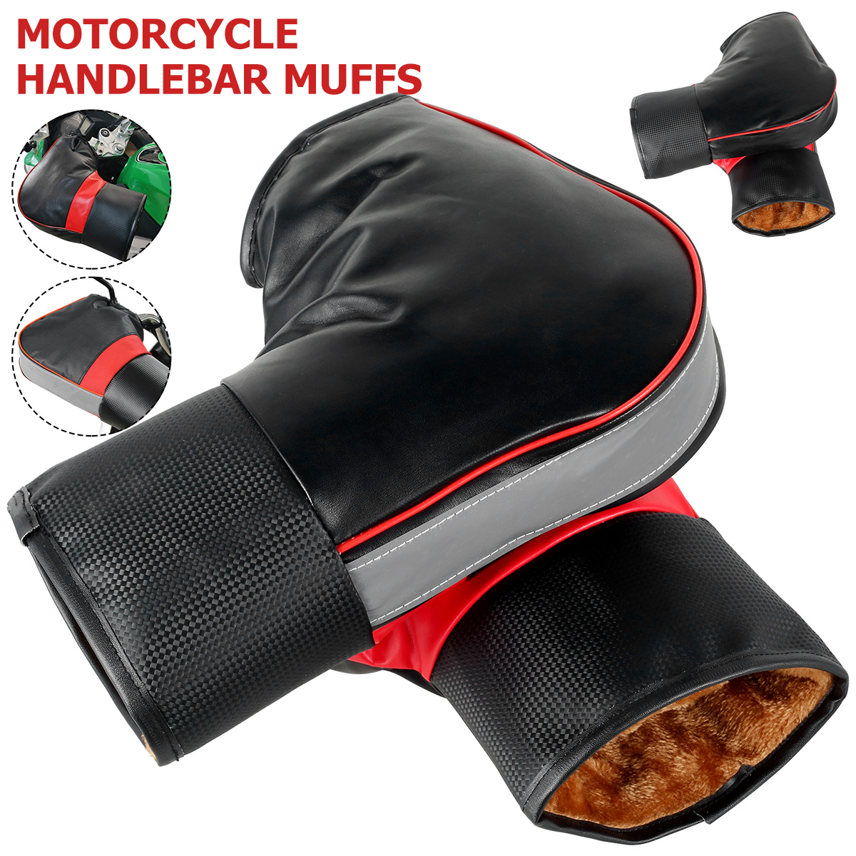 Motorcycle Gear For Winter - غطاء واقي لمقود الدراجات النارية ،