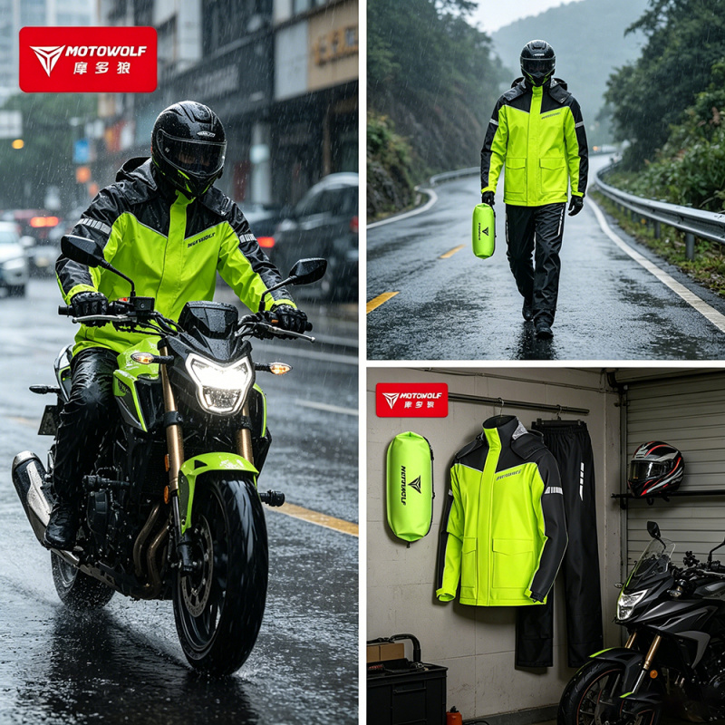 Motorcycle Gear Rain - معطف واق من المطر للدراجات النارية