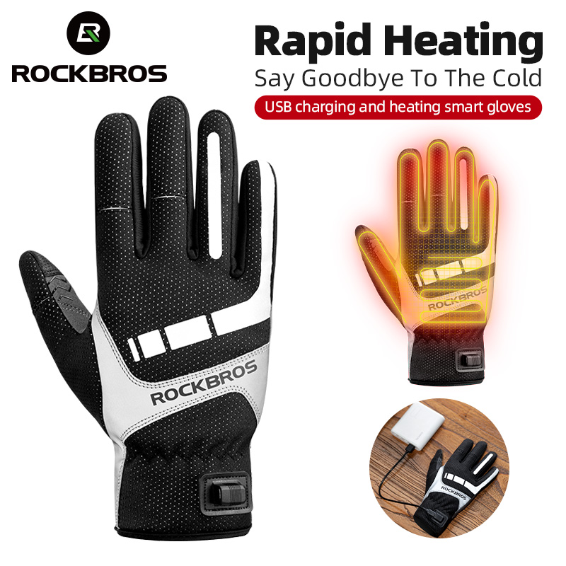 Motorcycle Gear For Winter - ROCKBROS قفاز الشتاء الساخن قفازات ركوب