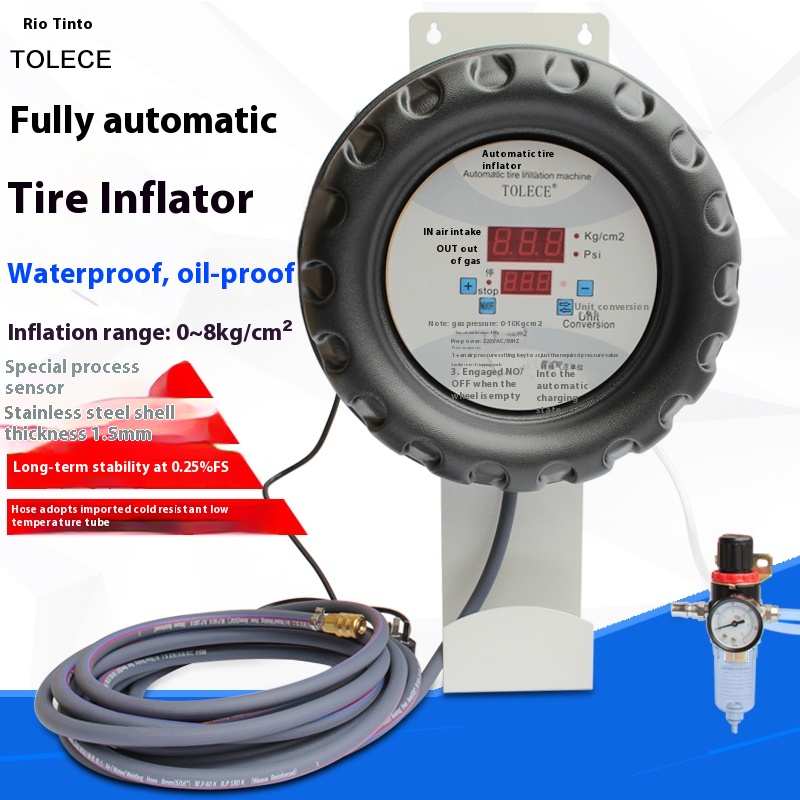 منفاخ إطارات السيارة الأوتومات - مراجعة Tyre Pressure Gauge وسعره