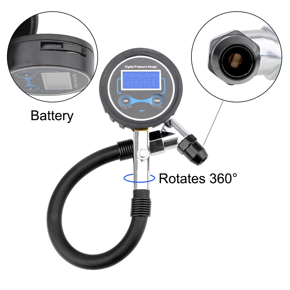 دراجة نارية قياس ضغط الإطارات  - مراجعة Tyre Pressure Gauge وسعره