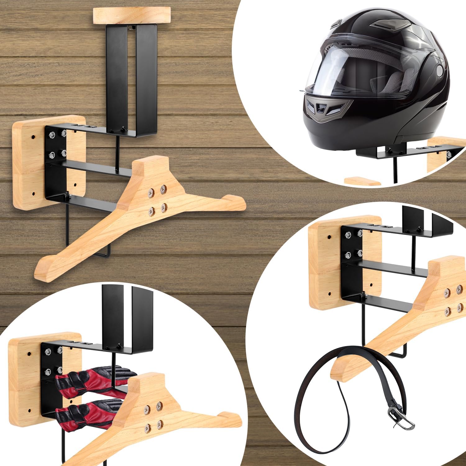 ​ حامل خوذة الدراجات النارية،  - مراجعة Motorcycle Gear Wall Mount وسعره