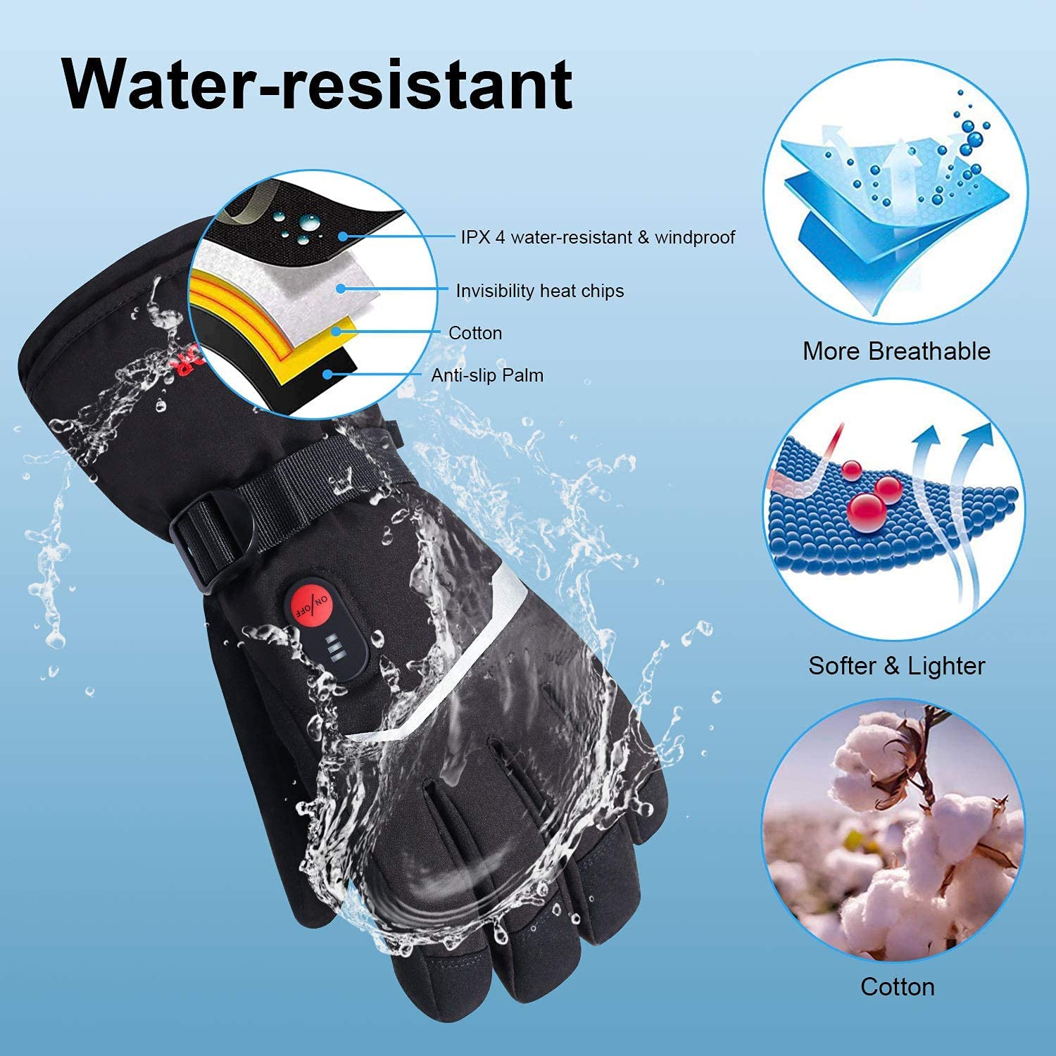 قفازات تزلج حرارية لأيل الثلج  - مراجعة Motorcycle Gear For Winter وسعره