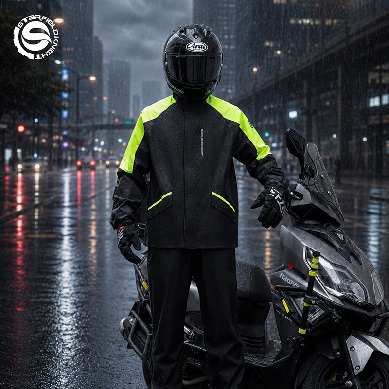 بدلة مطر للرجال والنساء، سترات - مراجعة Motorcycle Gear For Men وسعره