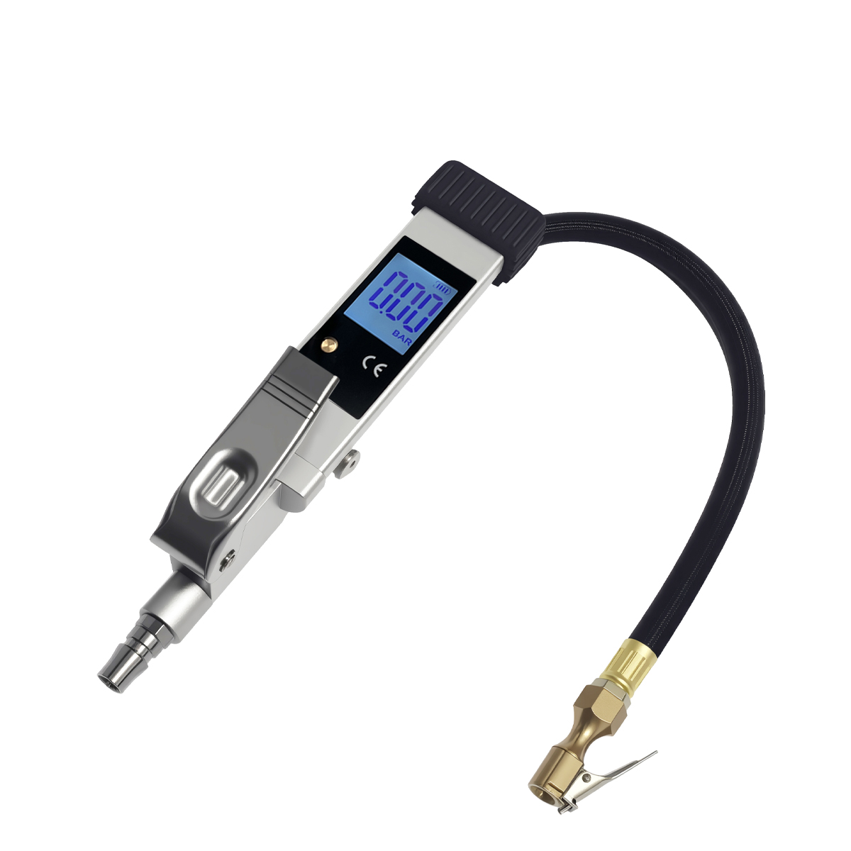 مقياس ضغط إطارات رقمي LCD قابل - مراجعة Tyre Pressure Gauge وسعره